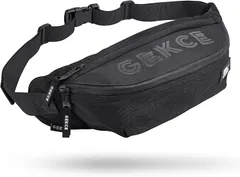 【新品特価】GEKCE ショルダーバッグ ボディバッグ バッグ 斜め掛け 肩がけ ウエストバッグ スマホポーチ おしゃれ 旅行 自転車 軽量 財布と携帯 ブラック 黒 メンズ #idai1