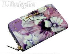 REBECCA　TAYLOR　レディース　小銭入れ財布　コインケース　レベッカテイラー　フラワーモチーフ牛革　ファスナー財布のサムネイル