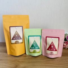 三角ティーバッグ ほうじ茶20個入、深蒸し緑茶10個入、和紅茶10個入 ３点セット
