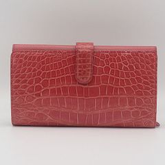 極美品】GRES PARIS 長財布 クロコダイル柄 レザー レッド - メルカリ
