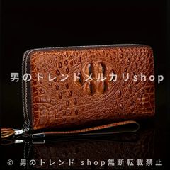 42b 爪 クロコダイル 長財布 ブラウン メンズ レディース 女性にも人気 