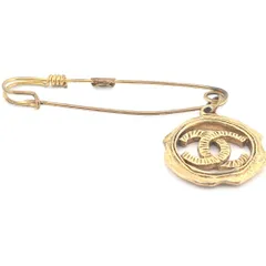 【今値下げ】シャネルヴィンテージccココマークピンブローチ　ゴールドレディース