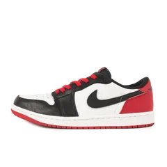 【美品】NIKE ナイキ サイズ:26.5cm | AIR JORDAN 1 LOW OG BLACK TOE / つま黒(CZ0790-106) | エアジョーダン1 ロー | ホワイト ブラック バーシティレッド | US8.5【メンズ】【中古】