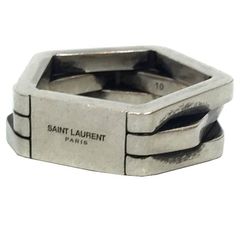 SAINT LAURENT PARIS サンローラン YSL リング 709258Y15008142 表記サイズ10 日本サイズ約22号 シルバーカラー aq11658