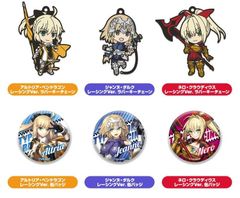 【ガチャ】GOODSMILE RACING & TYPE-MOON RACING ねんどろいどぷらす カプセルラバーキーチェーン＆缶バッジ 全6種セット