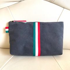 No.397 FIATパンダ　アルカンターラ生地　ドアポケットポーチ　ハンドメイド