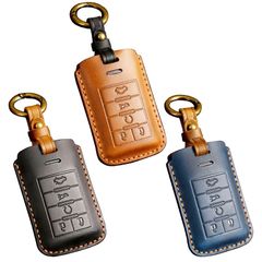 キャデラック B 本革 レザー ツートン スマートキーケース キーカバー キーホルダー コルベット エスカレード ATS ATSL CTS CT6 DTS STS XTS XT5 シボレー キャプティバ アクセサリー 保護カバー キーレスカバー 傷防止 車