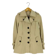 バーバリーブルーレーベル BURBERRY BLUE LABEL ウール ノバチェックライナー付き 裏地ノバチェック トレンチコート レディース  38