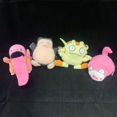 平成レトロ・タグ付き】ポケモン ぬいぐるみマグネット 5体セット TOMY