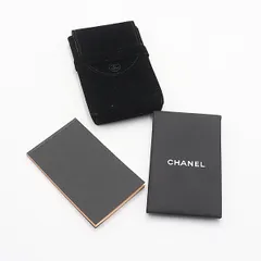 美品 シャネル 布袋付 コンパクトミラー/あぶら取り紙 ブラックカラー レディース KTR 2000000 NSK