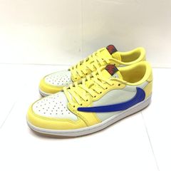 【中古】Travis Scott×NIKE wmns AIR JORDAN 1 Retro Low OG "Canary" 27.5cm DZ4137-700　ナイキ　トラヴィス・スコット[92]のサムネイル