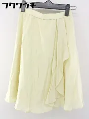 ◇ ●未使用● ◎ WILLSELECTION タグ付 定価1.3万円 膝丈 ギャザー スカート サイズM イエロー系 レディース  【1107080005303】