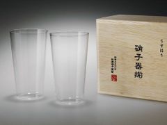 【松徳硝子】 ガラス うすはり タンブラーM木箱2P