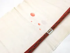 【一輝堂】【着物】和装小物　帯締め帯揚げセット　帯締　帯揚　夏物　水玉文　平組　25w04-5531