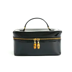 希少オールドグッチ バニティポーチ 中古・古着通販】GUCCI (グッチ) バニティポーチ ブラック