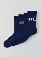 POLO Ralph Lauren（ポロ） RL 星条旗 クルーソックス 1 パック