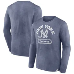 【送料無料】 ファナティクス メンズ Tシャツ トップス Men's Fanatics Navy New York Yankees Circus Catch Long Sleeve T-Shirt Ynk Navy