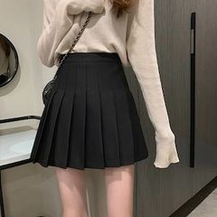 黒 プリーツスカート 無地 ミニスカート 韓国 制服風 Sサイズ コスプレ 私服 ダンス衣装 ライブ 参戦服 ガーリー 清楚系 安い 可愛い 学生風 衣装 おすすめ