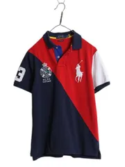 【お得なクーポン配布中!】 ビッグポニー ポロ ラルフローレン 鹿の子 半袖 ポロシャツ メンズ М 半袖シャツ カットソー スリム フィット ナンバリング マルチカラー