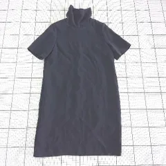 ◇ ⊂ DoCLASSE THE CLASS ドゥクラッセ デザインカラー 半袖 膝下丈 ワンピース サイズ9 ネイビー系 レディース E  【1508270008218】