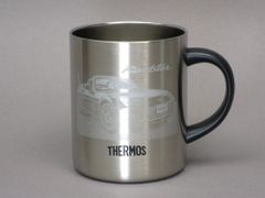 마쓰다 로드스터 (NC) 스테인레스 머그컵 뒷면 오리지널 메시지 & 이름 포함 THERMOS 350ml 진공 단열 무료 배송 상자 포함 보온 보냉