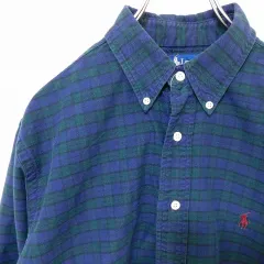 USA製 ラルフローレン RalphLauren ボタンダウン チェック シャツ 864646ss