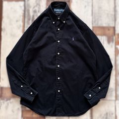 Ralph Lauren ボタンダウンシャツ ネイビー　古着