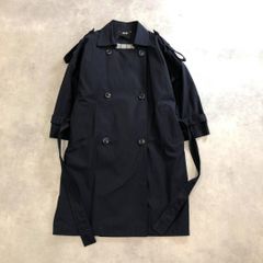 ユニバーサルランゲージ カシミヤ ソロテックス タイロッケンコート 紺