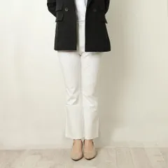 ☆ スリット無×9分丈×ホワイト ☆ S ☆ パンツ フレア レディース パンツ フレア レディース フレアパンツ ストレッチパンツ スラックス 伸縮性 ストレッチ センターライン センタープレス ノーマル 楽ちん 楽チン 無地 きれいめ キレイめ シンプル