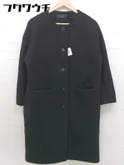 ■ chocol raffine robe ショコラ フィネ ローブ 長袖 ノーカラー コート サイズF ブラック レディース  【1103250027328】のサムネイル