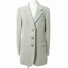 ジョルジオアルマーニ GIORGIO ARMANI ツイード テーラードジャケット ブレザー ウール グレー 42 国内正規品 0710 ■GY26のサムネイル