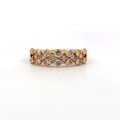 K18YG ダイヤモンド エタニティリング 1.31ct 11号 マーキス - メルカリ
