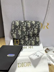 Dior(ディオール) サドルバッグ 蓮 オブリーク ミドルウォレット