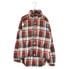 A BATHING APE (アベイシングエイプ) 15周年記念 センターロゴ ラブジェネチェック スノボジャケット ブラウンのサムネイル