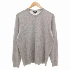 ユニクロ UNIQLO タグ付き 19AW カシミヤ クルーネック セーター ニット 長袖 S グレー 351-419201 /FF