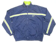 NIKE スウッシュロゴ ナイロンブルゾン XL USAナイキ古着 ウインドブレーカー ジップアップジャケット