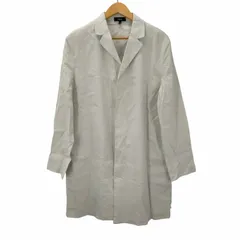 【美品】Theory リネン混 エコクランチウォッシュシャツ ジャケット カーキ m.f.editorial リネン混 レギュラーカラー7分袖シャツ （カーキ