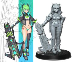 RN Estudio | Neokingdom Citizen05 32mm | 3Dプリント ミニチュア TRPG