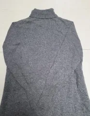 LBL カシミヤ 100 タートルネック グレー ニットワンピース ／ D