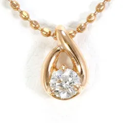 4℃　K10PG　ネックレス　necklace　ダイヤ　総重量約1.3g　約40cm