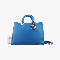 クリスチャンディオールChristian Diorディオリッシモブルーレザー09-MA-1122