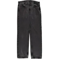 古着 リーバイス Levi's 505 ブラックデニム テーパードデニムパンツ メンズw33相当/eaa566629