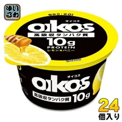 ダノンジャパン ダノン オイコス 脂肪0 レモン&ハニー ヨーグルト 113g カップ 24個 (12個入×2 まとめ買い) プロテイン 冷蔵 低GI