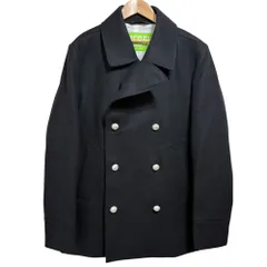 美品 DIESEL ディーゼル ウール Pコート ピーコート サイズL ブラック メンズ 古着 中古 USED