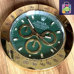 ROLEX ロレックス　ゴールドグリーンデイトナ 掛け時計-WTO輸入1-JCH25