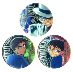 【中古】バッジ・ビンズ 江戸川コナン＆服部平次＆怪盗キッド メタルバッジ3個セット 「劇場版 名探偵コナン 100万ドルの五稜星」 セブンネット限定