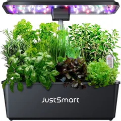 JustSmart 水耕栽培キット 室内 水耕栽培 おしゃれ 家庭菜園 キット LEDライト付き 自動水循環システム搭載 高さ調節可能 IGS-20SEのサムネイル