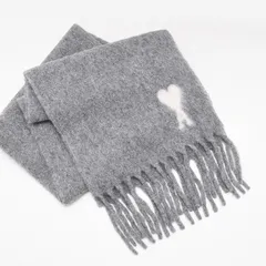 1月中のみ出品！【新品、未使用】アミパリス　マフラー　グレー 1月中のみ出品！【新品、未使用】アミパリス マフラー グレー