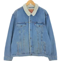 古着 リーバイス Levi's デニムボアジャケット メンズXXL相当/eaa500489