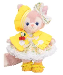 リーナベル 服 着せ替え コスチューム ダッフルケープ付花柄ドレス イエロー 本体無 Sサイズ用